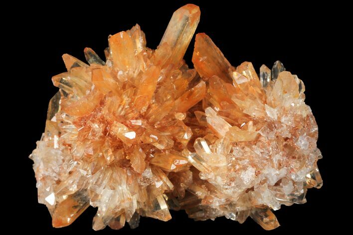 Orange Creedite Crystal Cluster - Durango, Mexico #99190